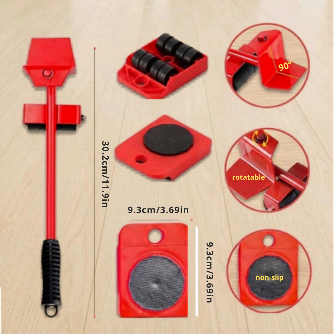 Kit MoveLift Pro™ - Mueve muebles pesados sin esfuerzo