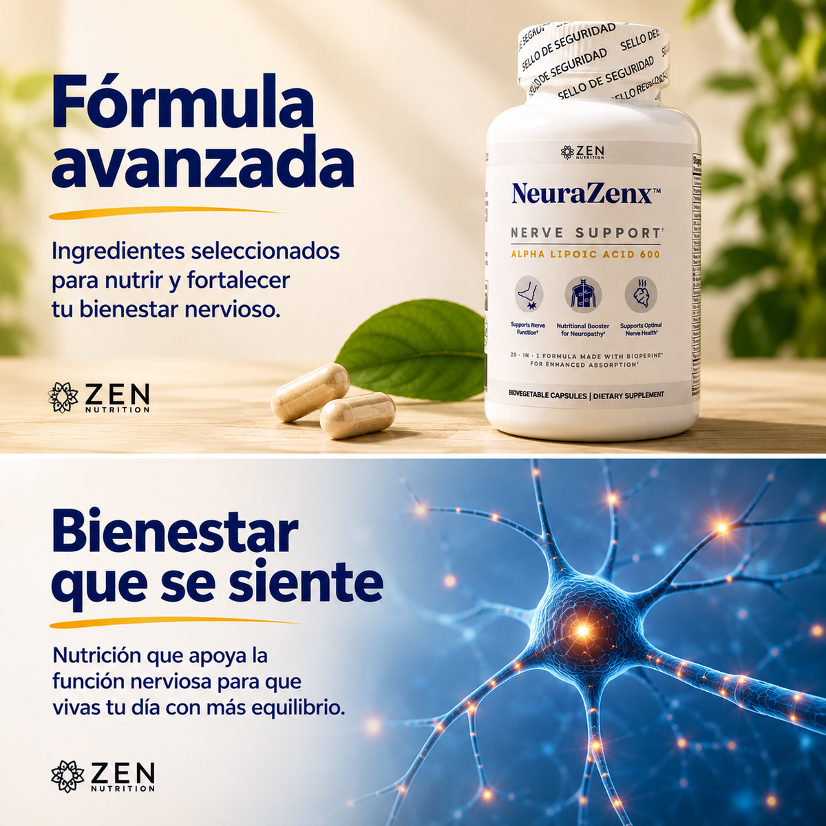 NeuraZenx™ | Apoyo Diario para el Sistema Nervioso|2X1