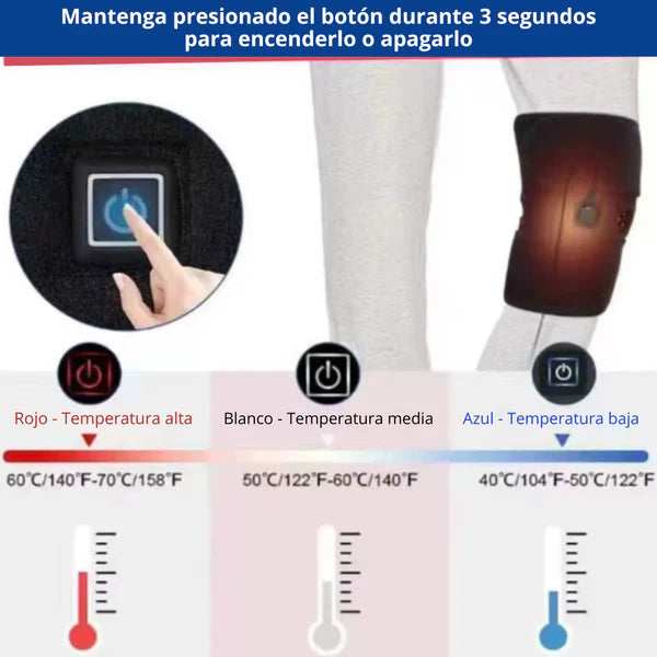 Rodillera Térmica Eléctrica- ¡Alivio térmico inmediato!
