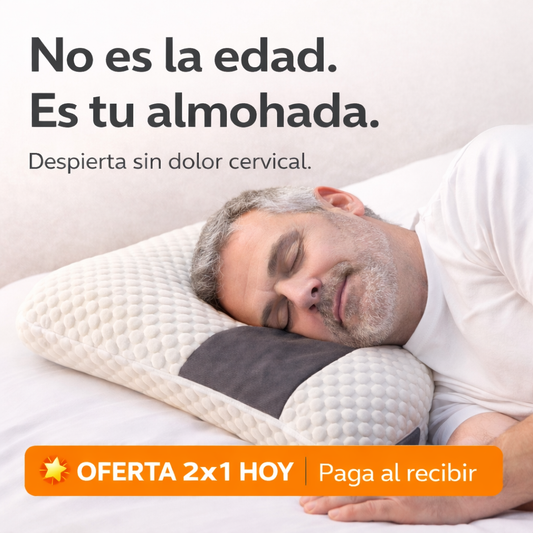 Almohada Cervical Ortopédica – ¡Despierta Sin Dolor!