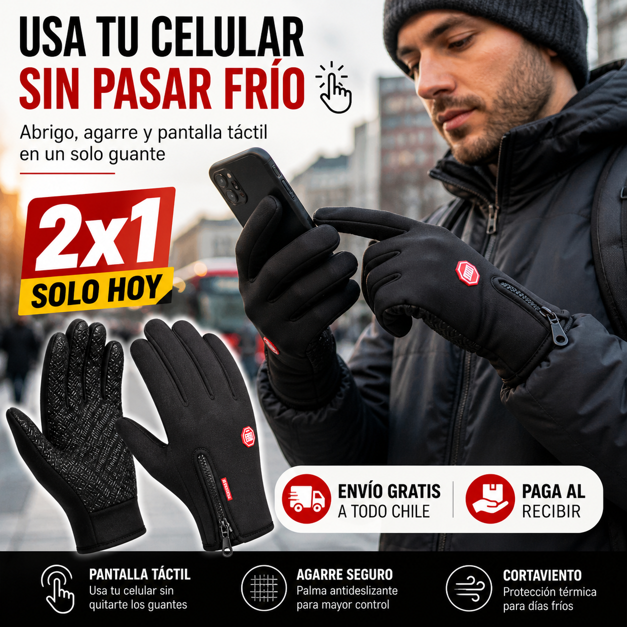 WindTouch Pro - Usa tu celular sin frío