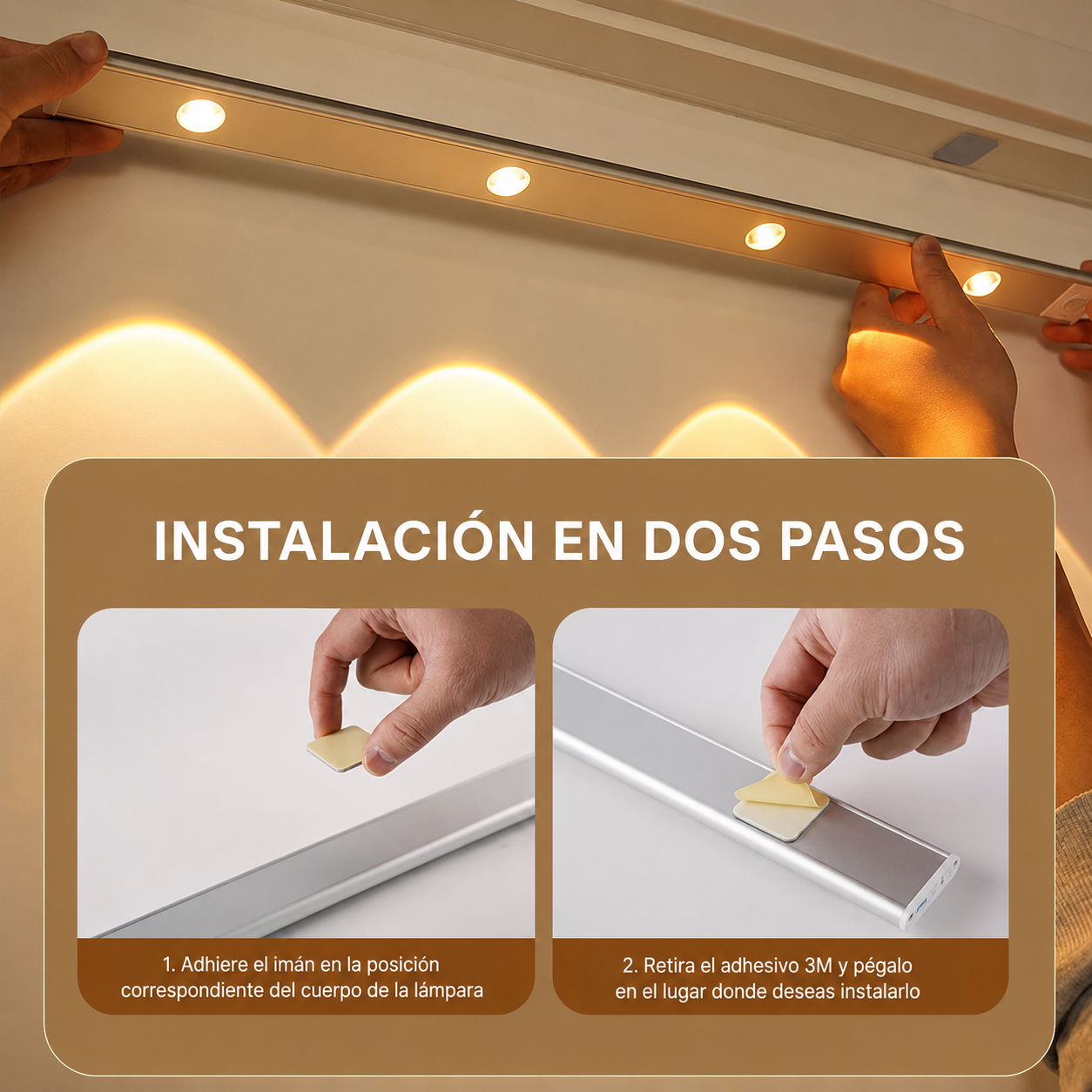 Barra de Luz LED con Sensor de Movimiento - Luz Automática Donde la Necesitas