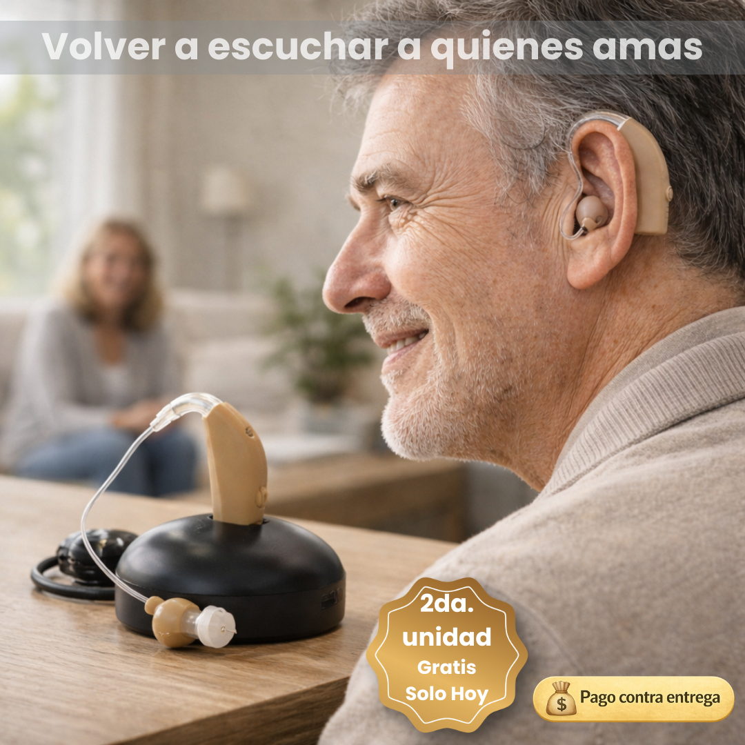 Audífono recargable - ¡Vuelve a conectar con tus seres queridos!