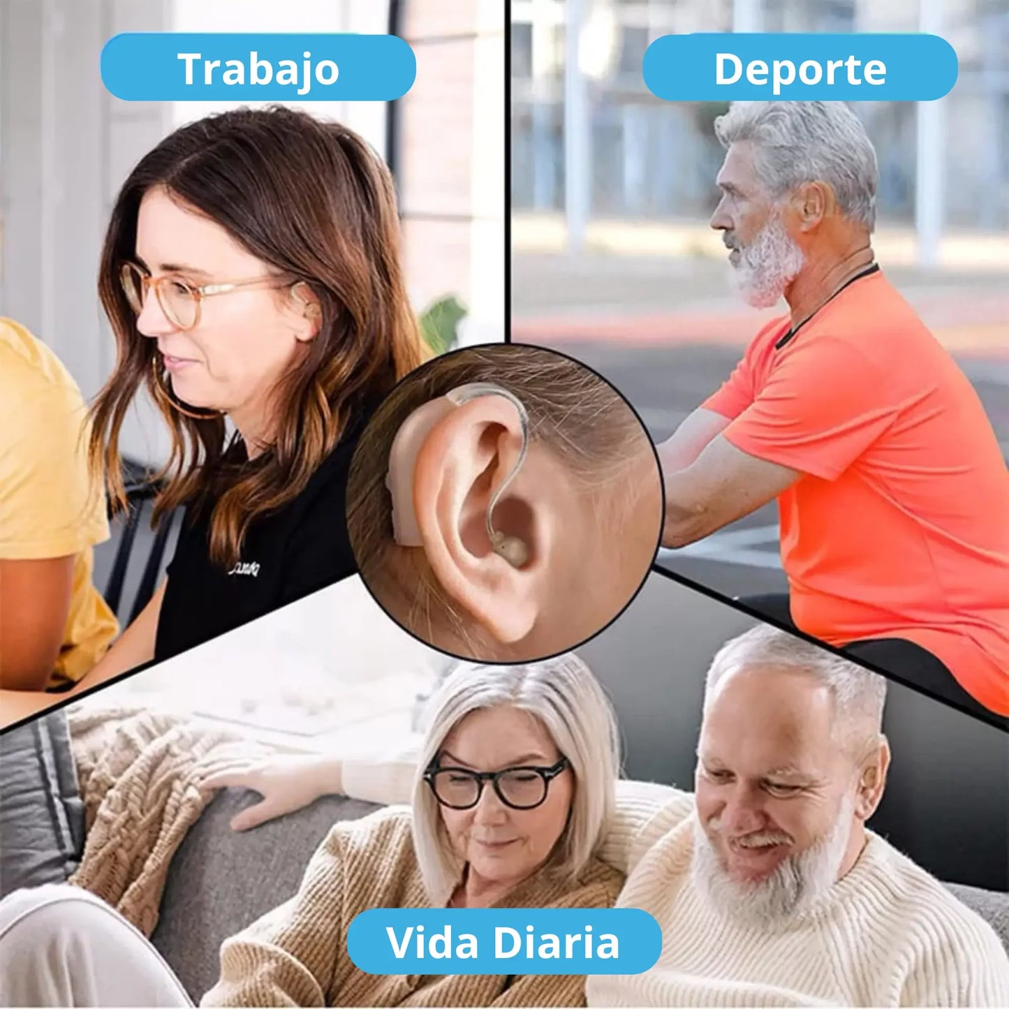 Audífono recargable - ¡Vuelve a conectar con tus seres queridos!