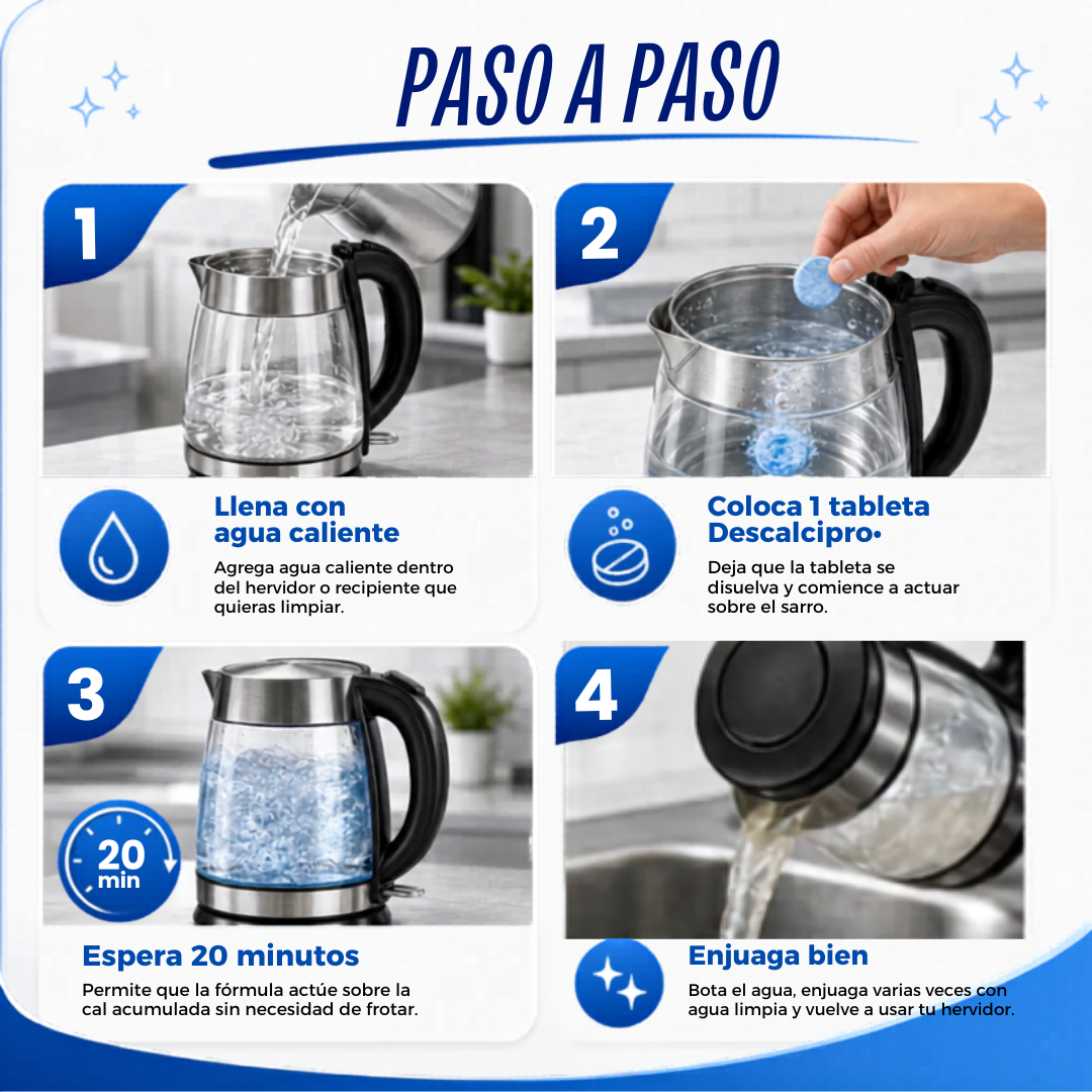 DescalciPro™ Pack 2x1 | Elimina Sarro + 12 GRATIS Lavadora