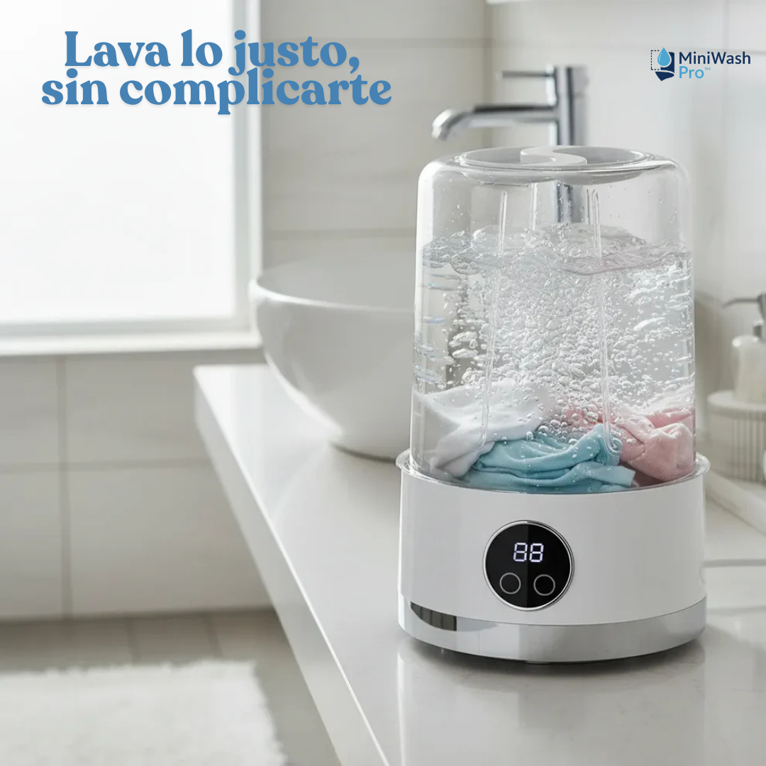 MiniWash Pro™ - Lava tus prendas pequeñas en minutos