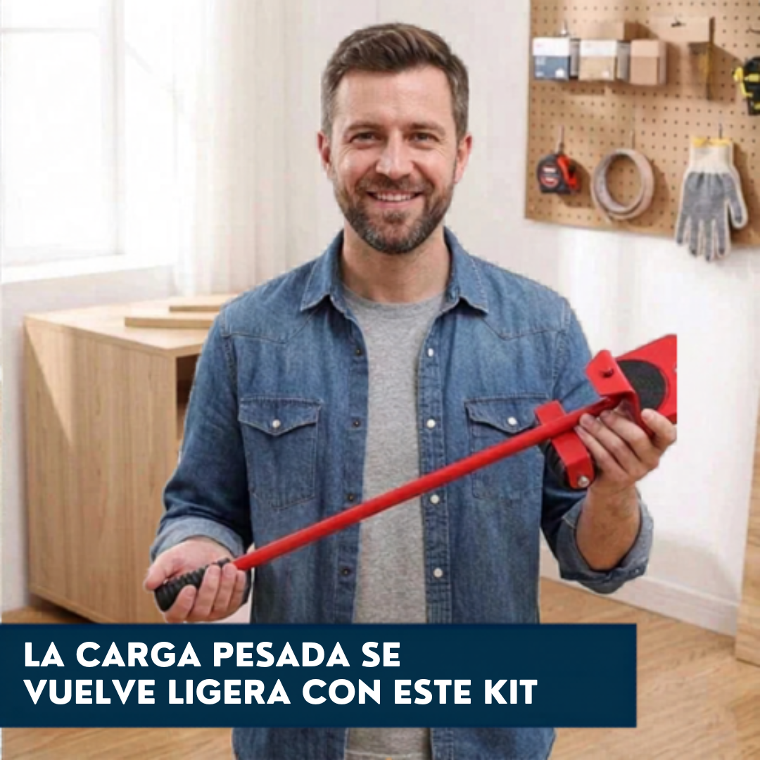 Kit MoveLift Pro™ - Mueve muebles pesados sin esfuerzo
