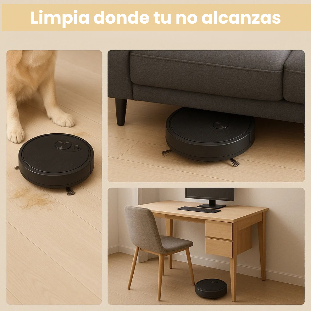 Aspiradora Robot Inteligente – ¡Descansa mientras tu casa se limpia sola!