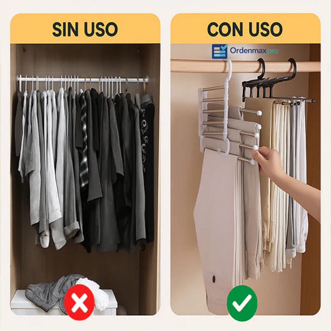OrdenMax Pro x3+perchero mágico - Organiza tu ropa y gana espacio!
