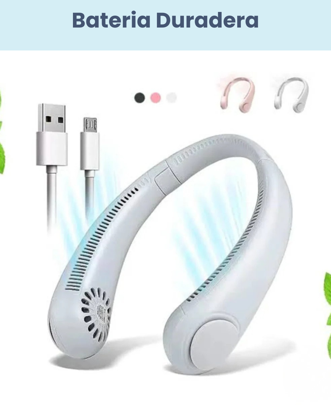Ventilador de Cuello Portátil - Siéntete Fresco al instante