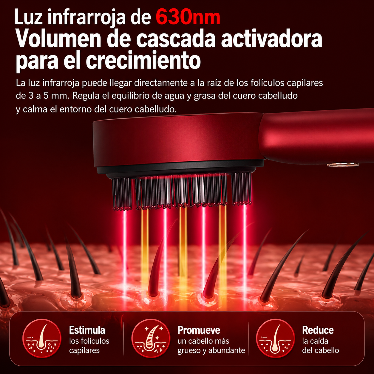 LumiHair™ - Aplica, masajea y activa el crecimiento
