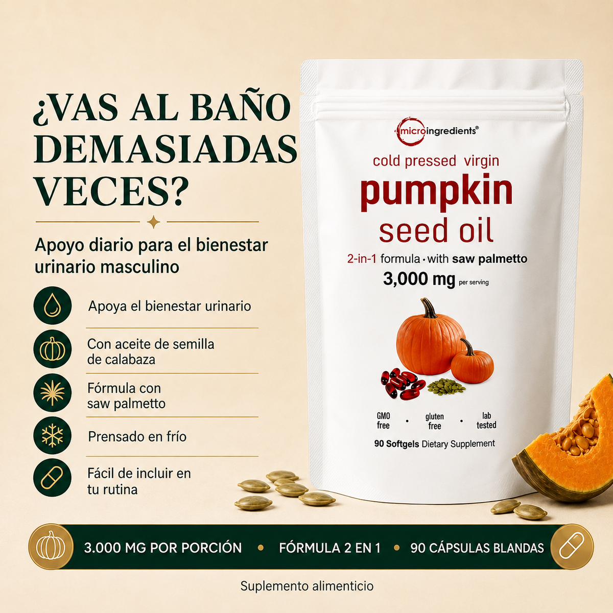 ProstaVita™ | Pumpkin Seed Oil – 2x1