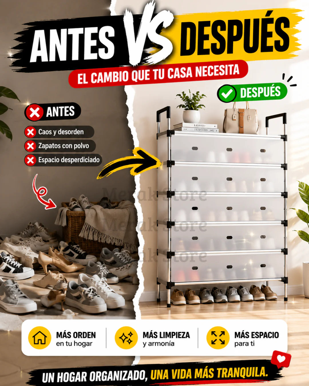 ModularMax - Zapatos ordenados en espacios mínimos