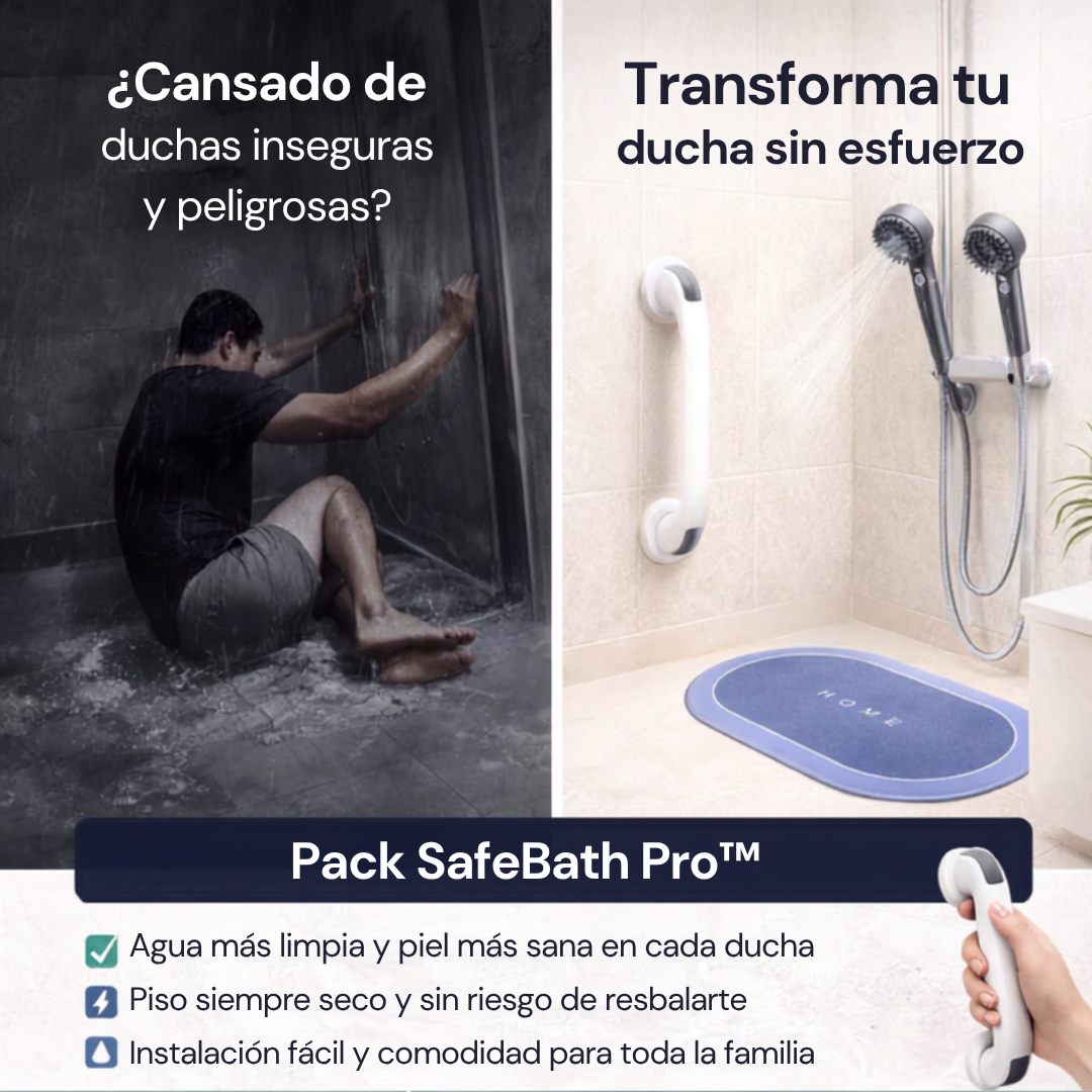 Pack SafeBath Pro™ - Sistema Completo para un Baño Más Seguro y Cómodo