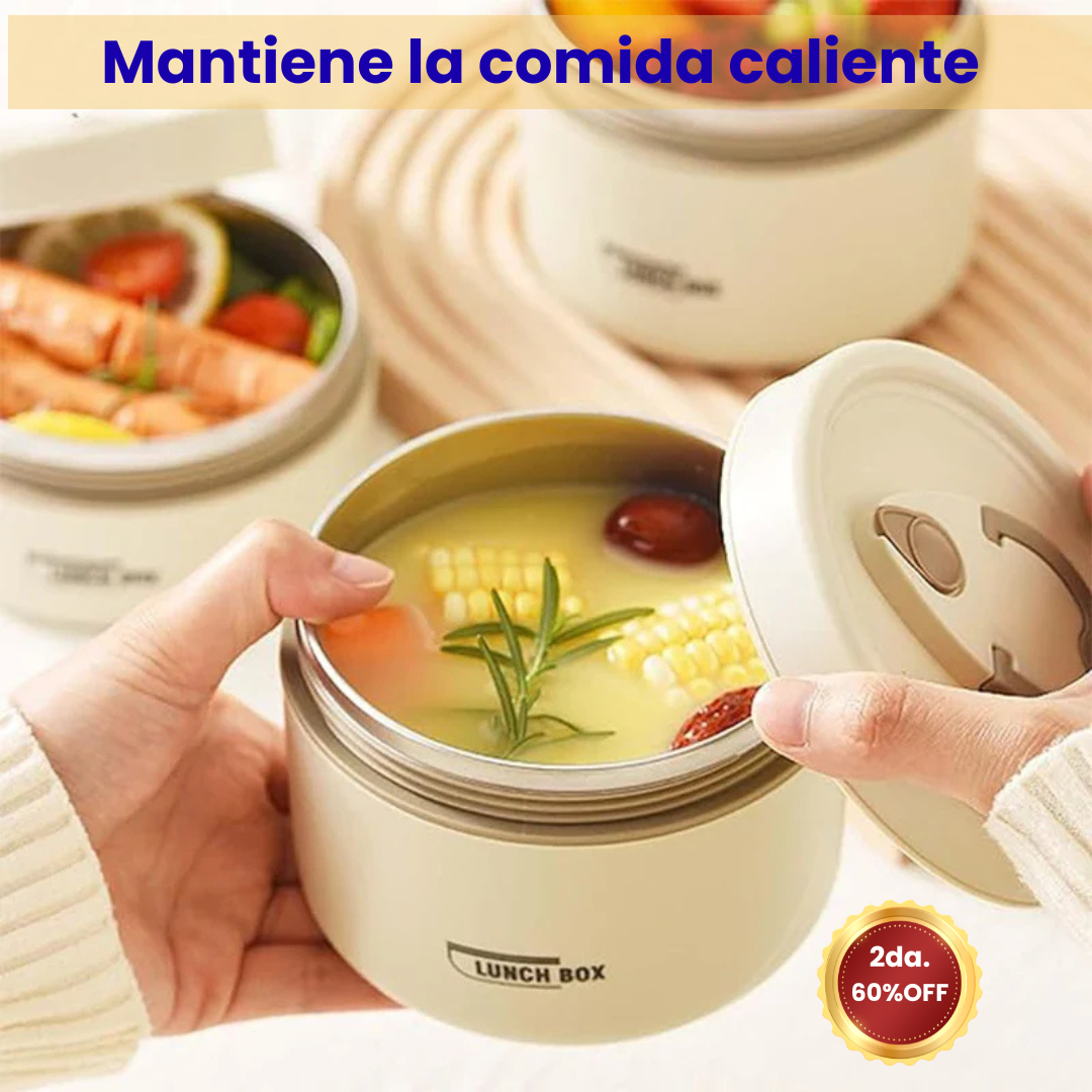 Lonchera Lunch Box Kit x3 - Comida Caliente Hasta 4 Horas Sin Microondas