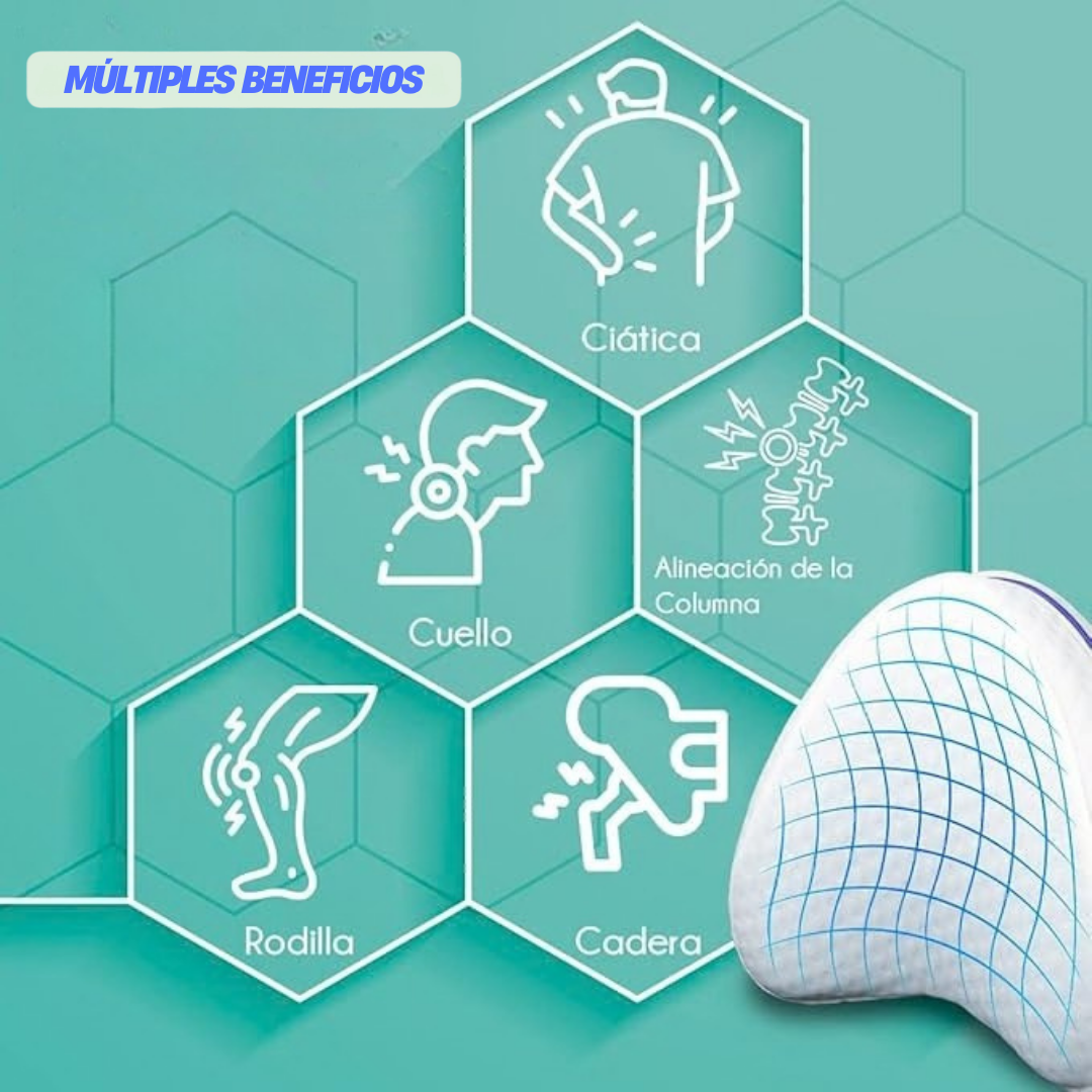 OrthoSleep™- Cojín Ergonómico para Dormir de Lado