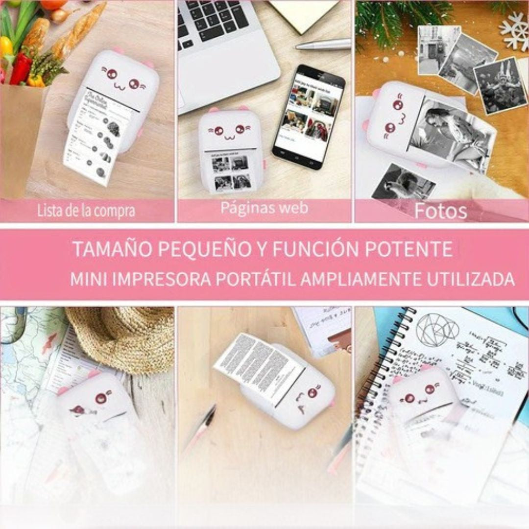 🎀 KawaiiPrint™ – Mini Impresora Gatito