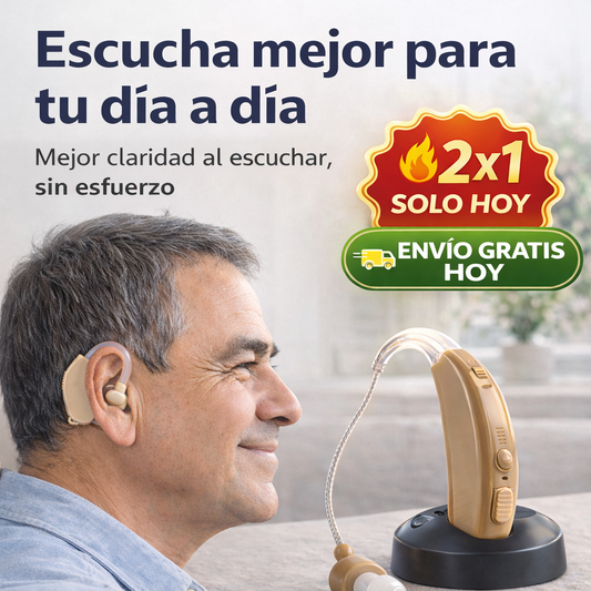 Audífono Amplificador Recargable - ¡Claridad para tu día a día!
