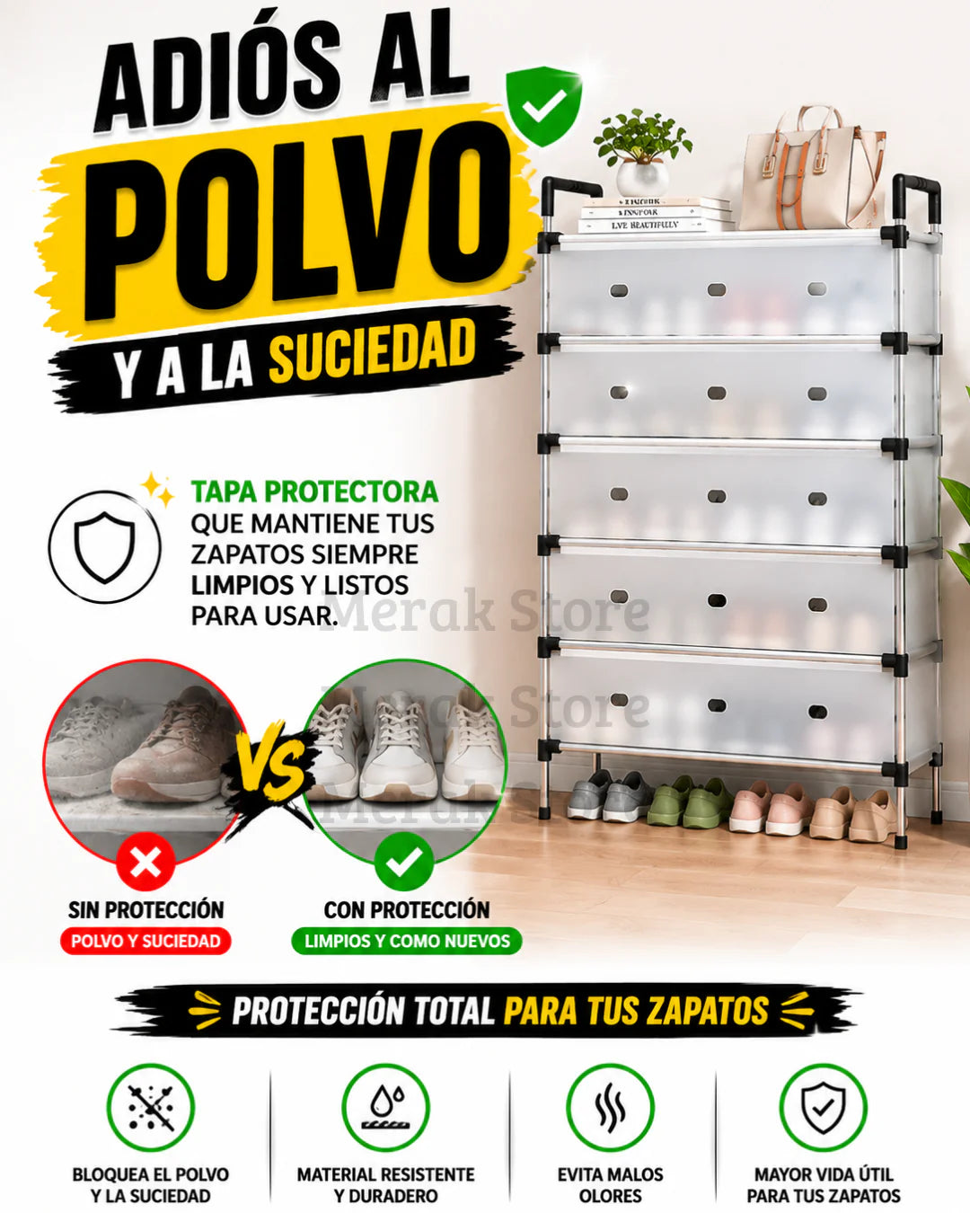 ModularMax - Zapatos ordenados en espacios mínimos