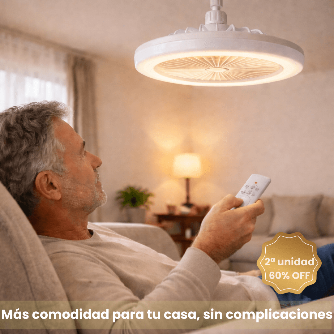 Ventiluz Hogar – Ilumina y refresca sin ruido