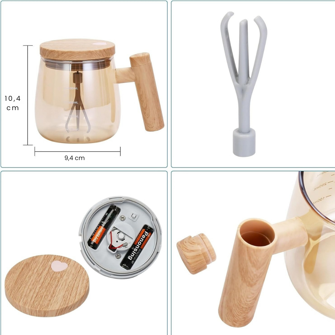 Taza Mezcladora Automática - Sin esfuerzo y un 🎁 regalo que si se usa