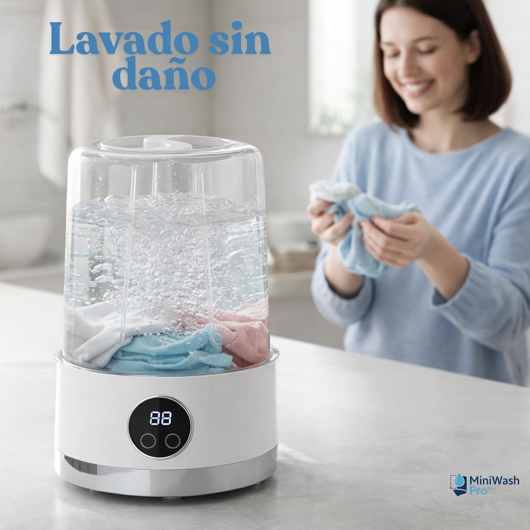 MiniWash Pro™ - Lava tus prendas pequeñas en minutos