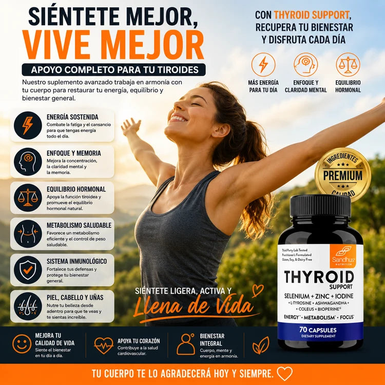 Thyroid Support 2x1 | Energía, Metabolismo y Equilibrio Tiroideo Natural
