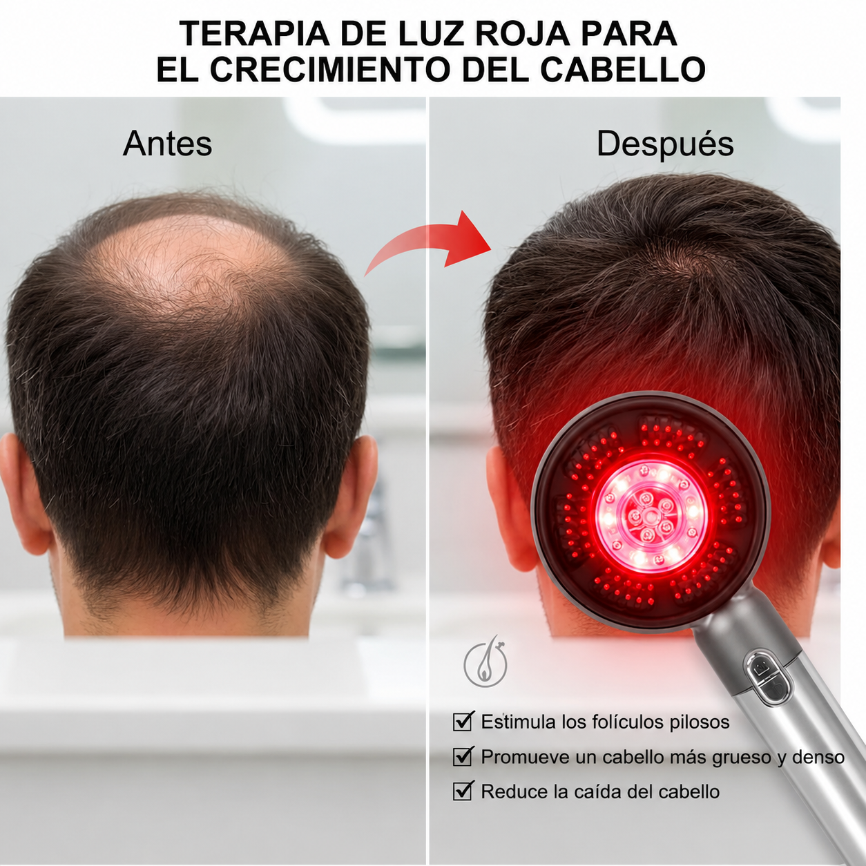 LumiHair™ - Aplica, masajea y activa el crecimiento