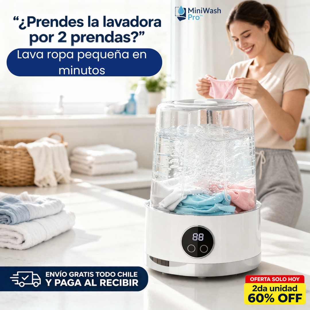 MiniWash Pro™ - Lava tus prendas pequeñas en minutos