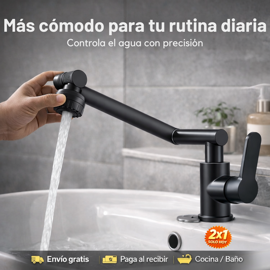 GiroMax Pro-Grifo Extensible 1080°-Lava sin mojar todo