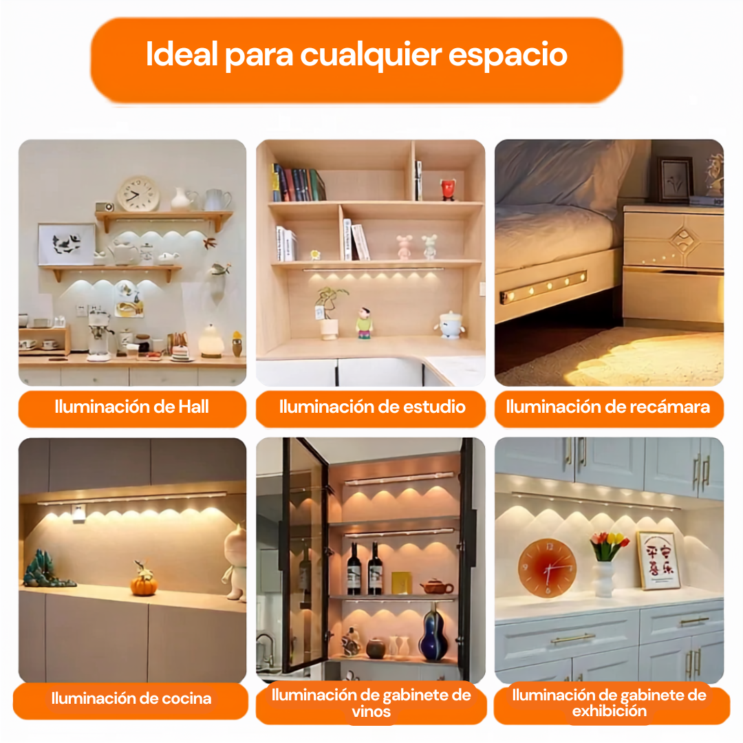 Barra de Luz LED con Sensor de Movimiento - Luz Automática Donde la Necesitas