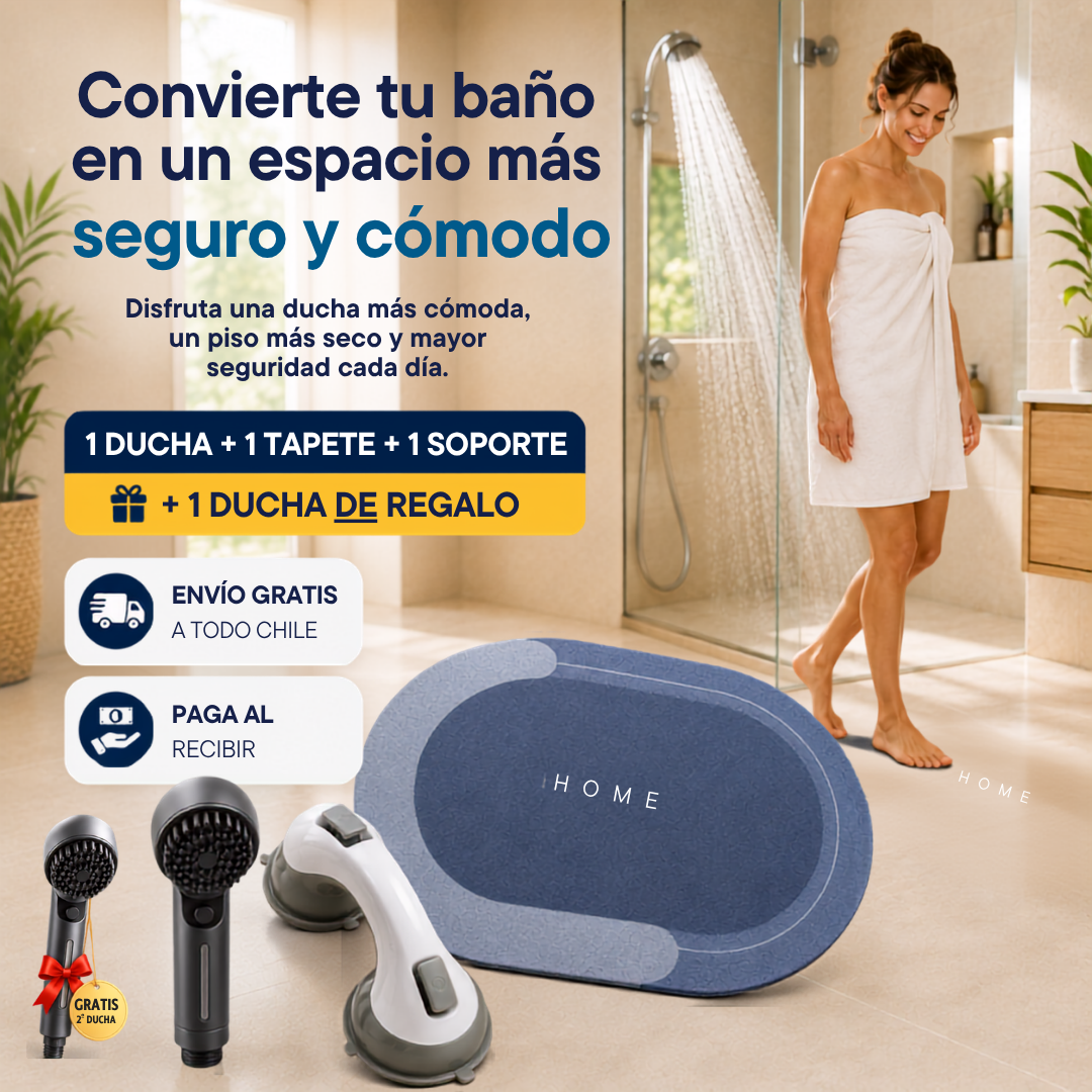 Pack SafeBath Pro™ - Sistema Completo para un Baño Más Seguro y Cómodo