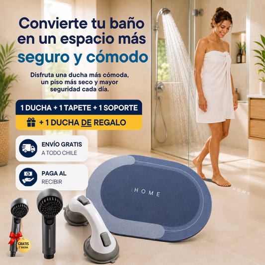 Pack SafeBath Pro™ - Sistema Completo para un Baño Más Seguro y Cómodo