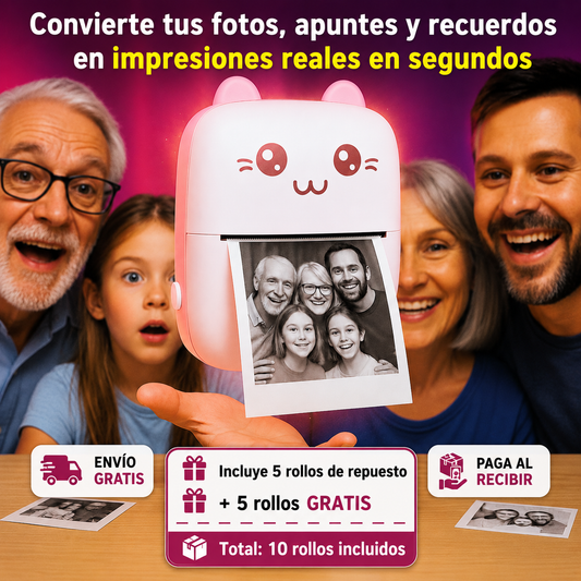 🎀 KawaiiPrint™ – Mini Impresora - Tareas y recuerdos al instante