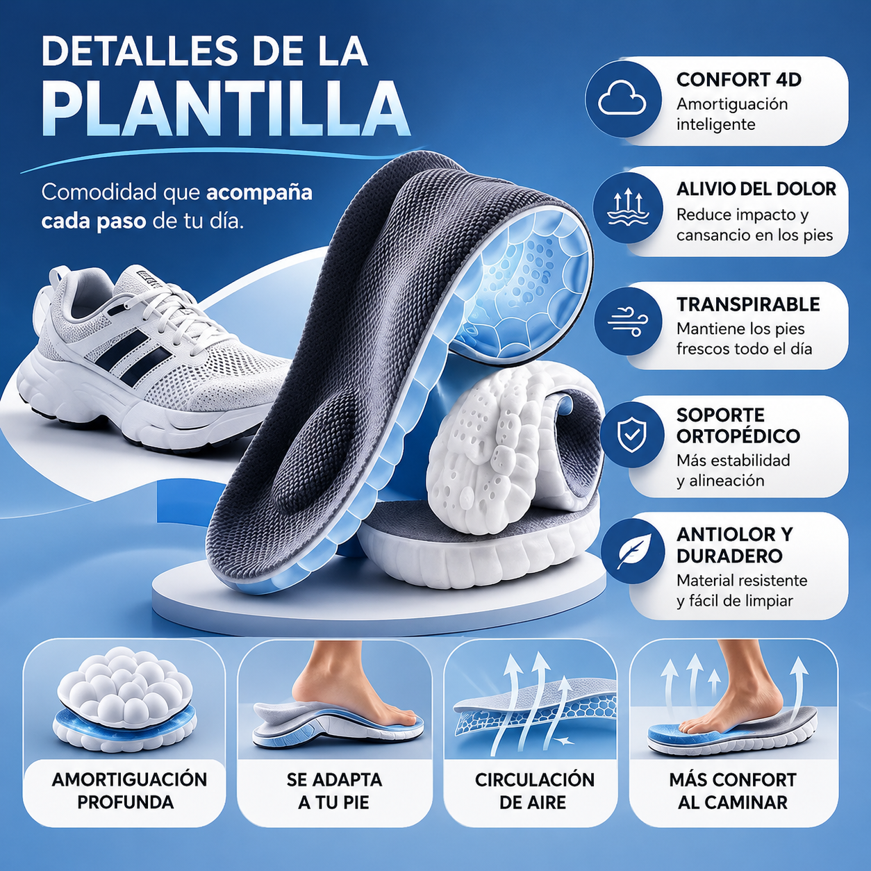 OrtoStep Pro™-Descanso para tus Pies Todo el Día