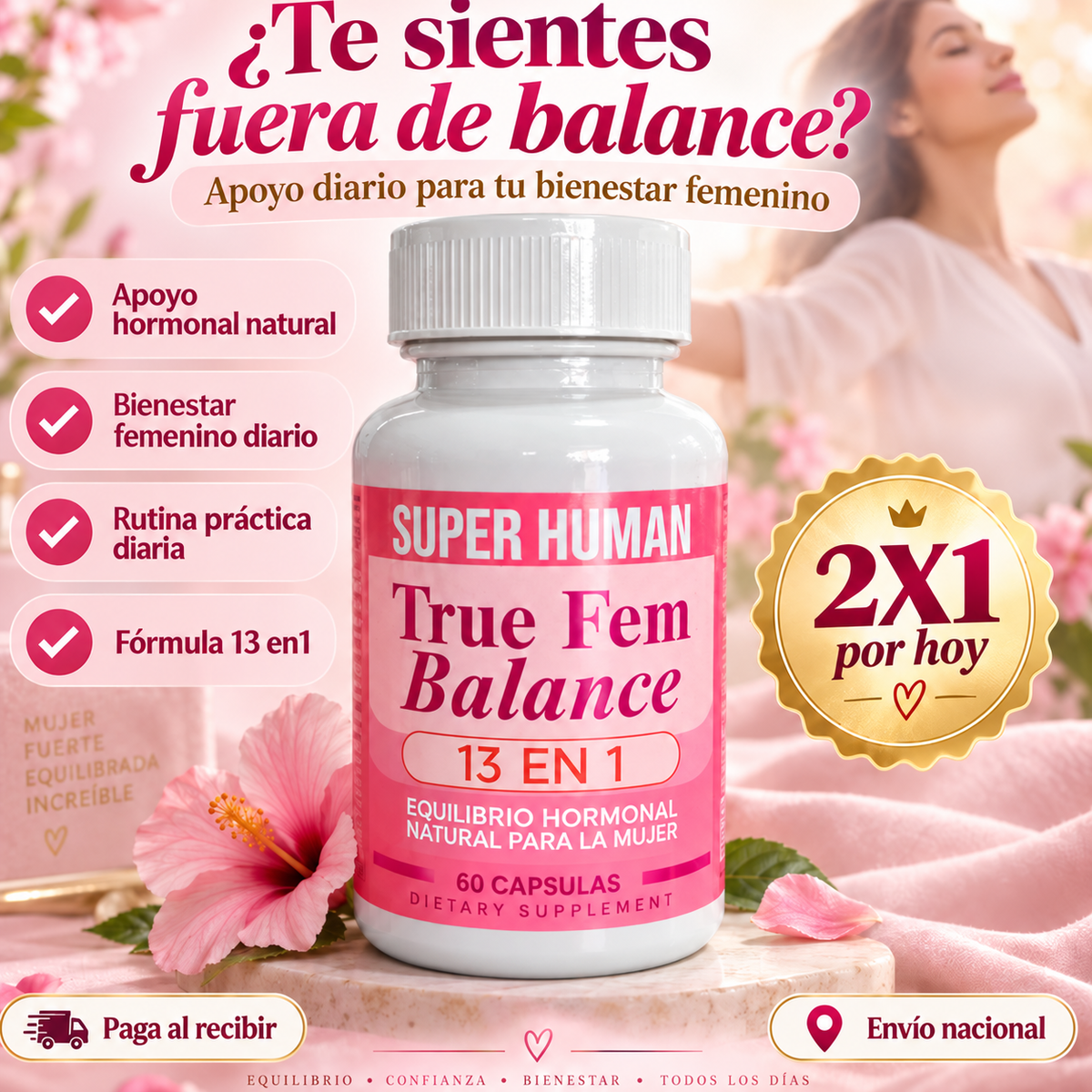 True Fem Balance - Apoyo Hormonal Natural – Oferta 2x1