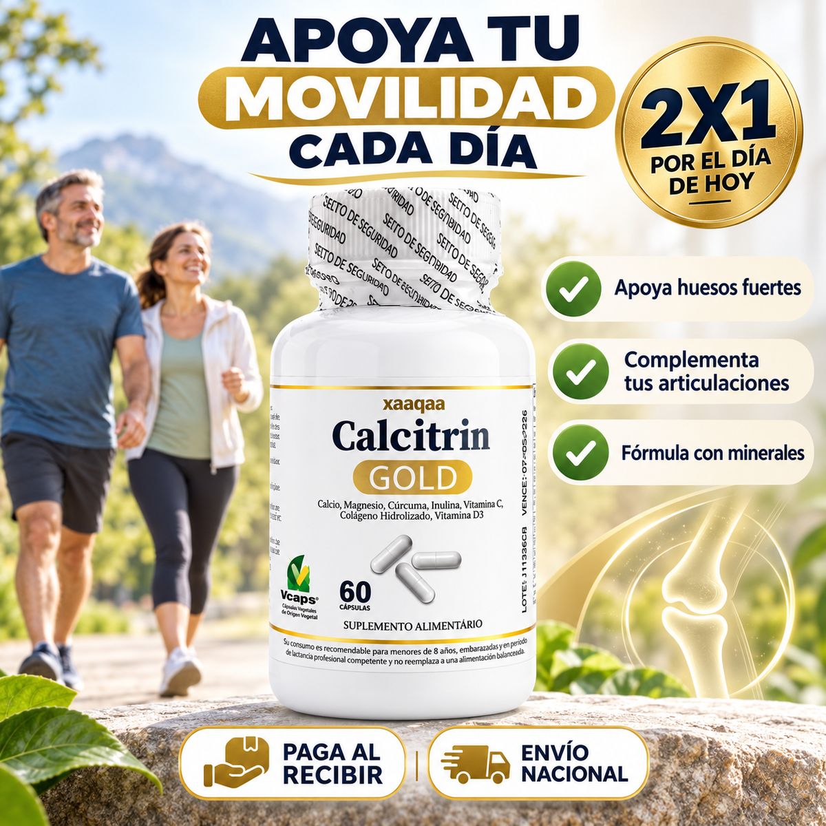 Calcitrin Gold para Huesos y Articulaciones – Oferta 2x1 Hoy
