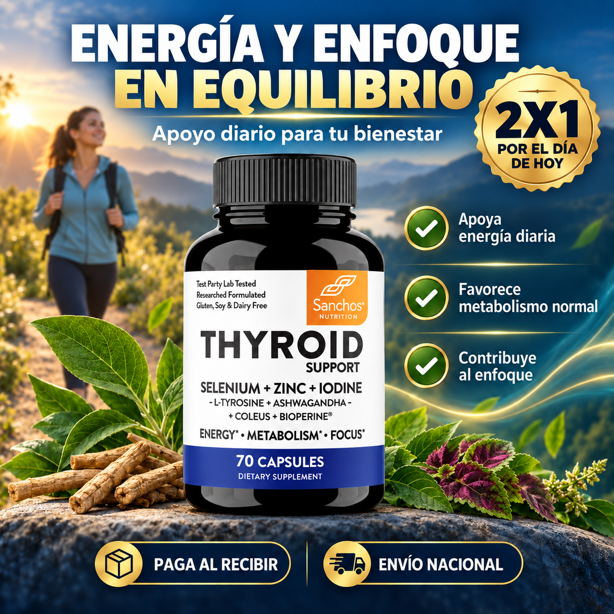 Thyroid Support 2x1 | Energía, Metabolismo y Equilibrio Tiroideo Natural