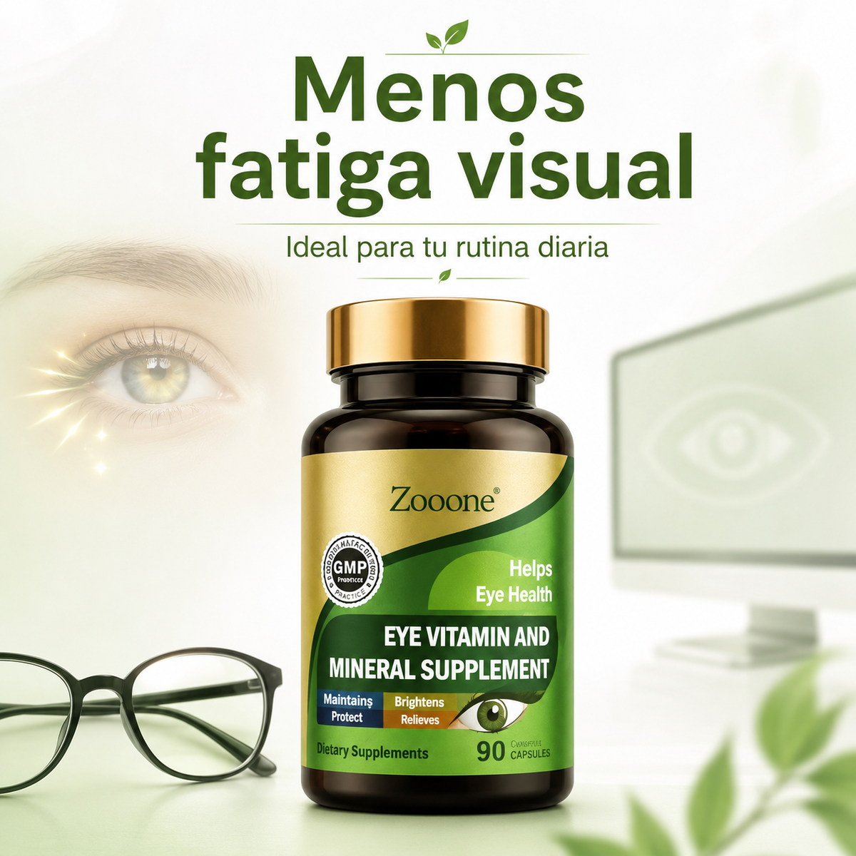 Zooone™ | Bienestar Visual con Luteína + Zinc – 2x1