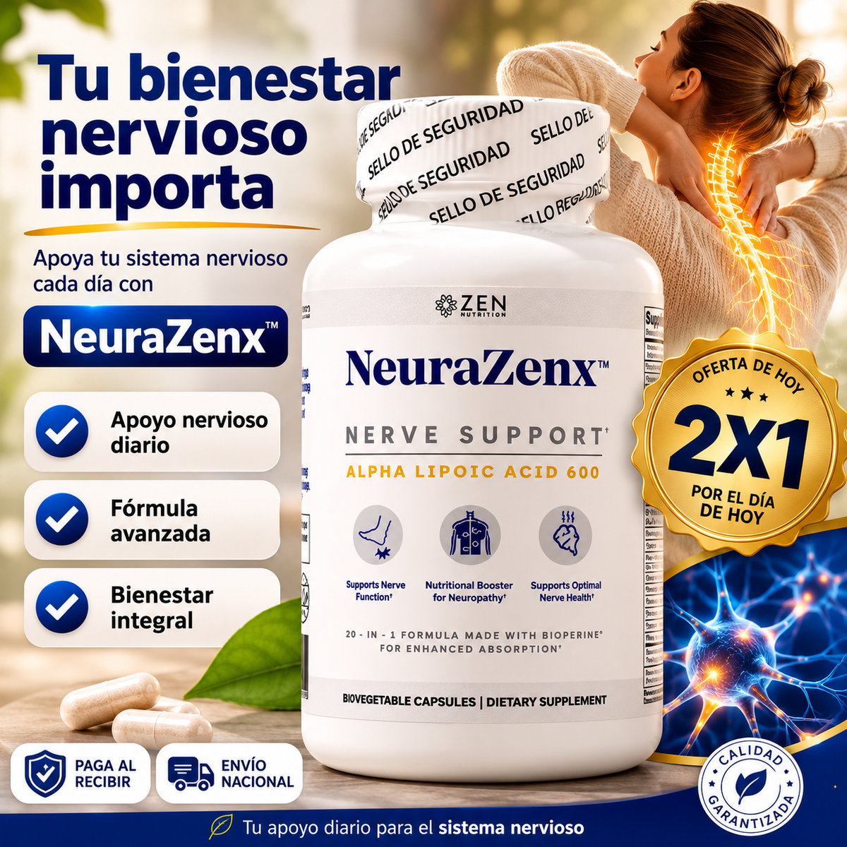 NeuraZenx™  | Apoyo Diario para el Sistema Nervioso|2X1