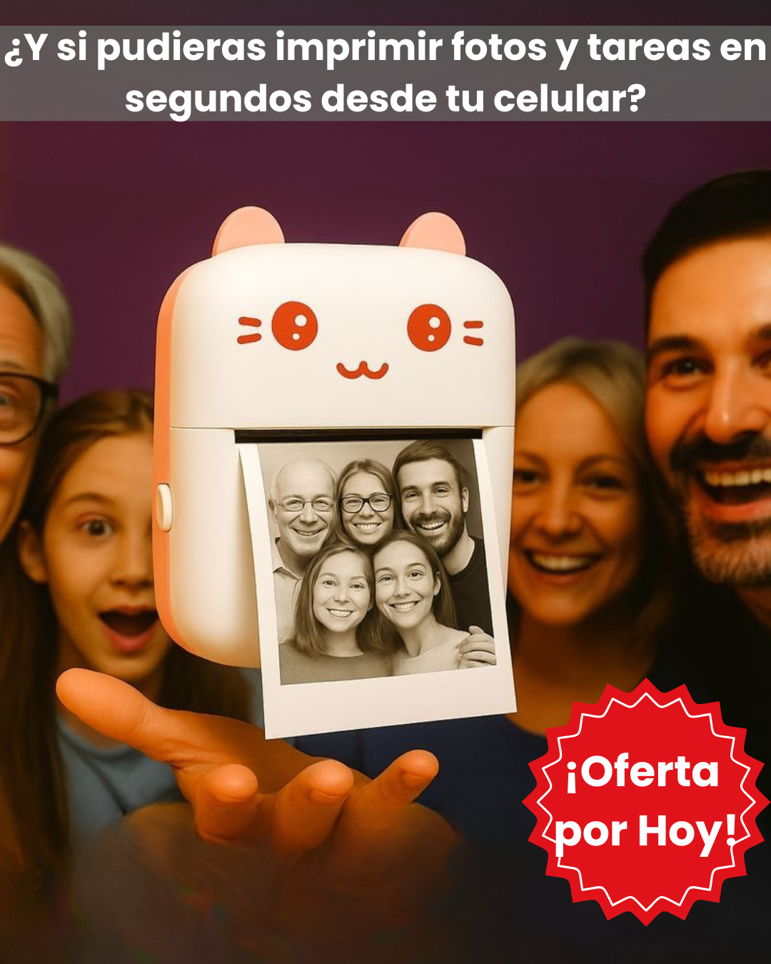 🎀 KawaiiPrint™ – Mini Impresora Gatito