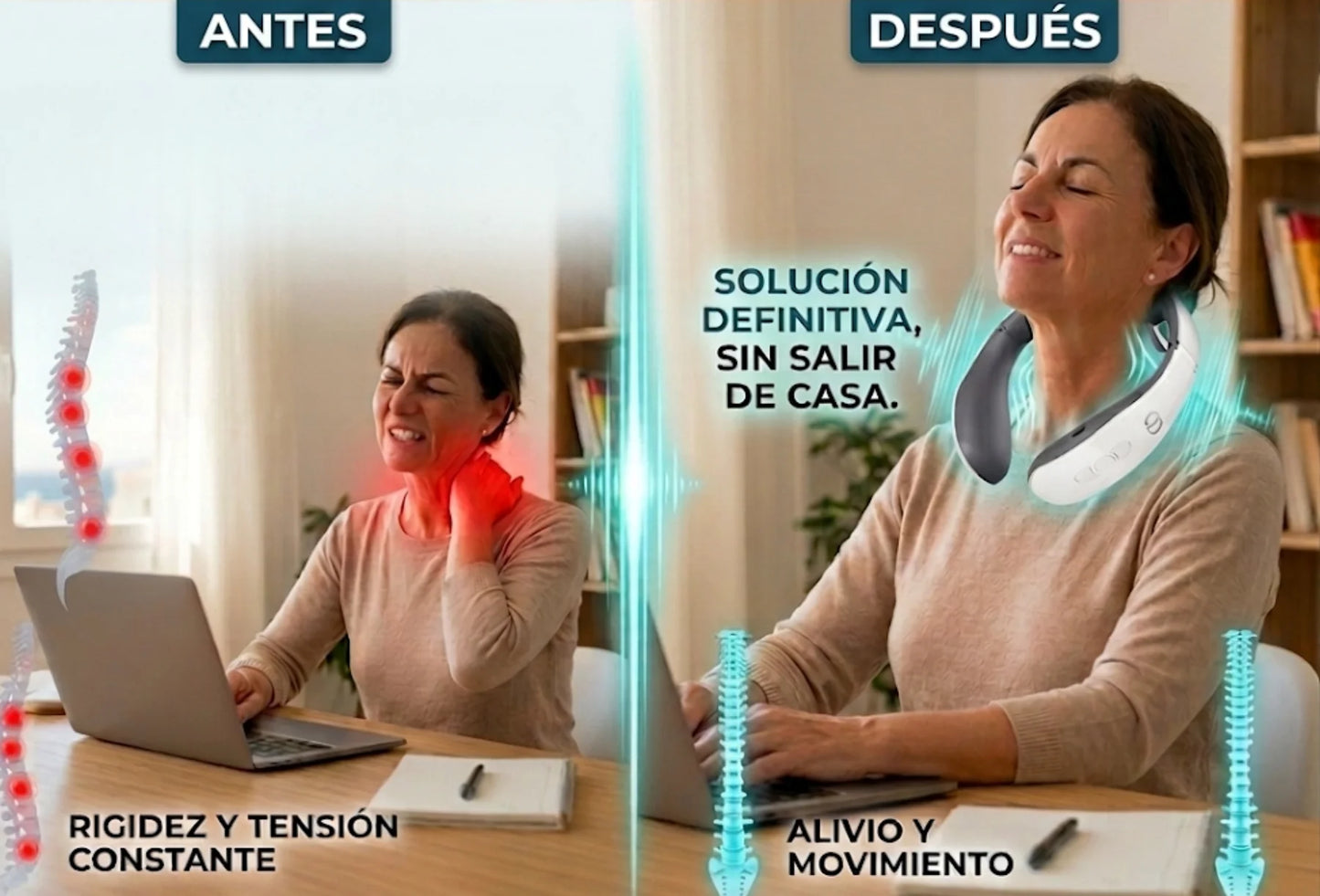 Cervizen Pro™ | Masaje cervical portátil para aliviar tensión diaria