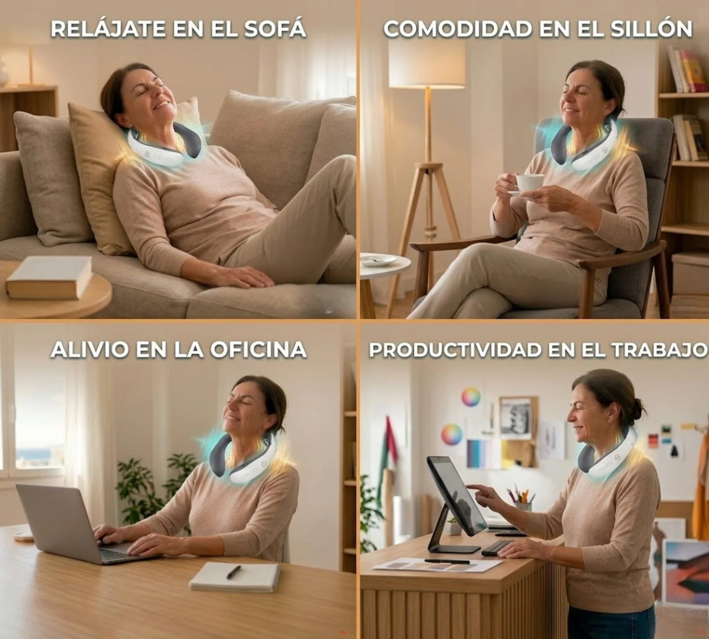 Cervizen Pro™ | Masaje cervical portátil para aliviar tensión diaria