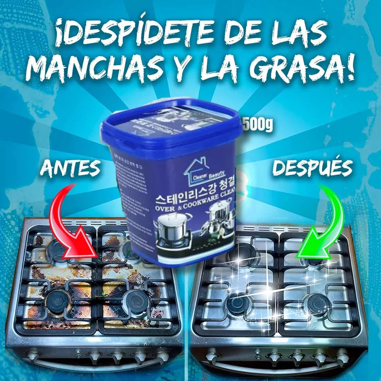Pasta Mágica Limpiadora de Grasas para Cocina 3x1 |Elimina las manchas que creías imposibles