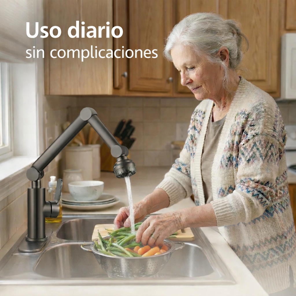GiroMax Pro-Grifo Extensible 1080°-Lava sin mojar todo