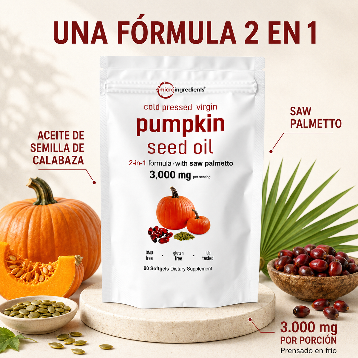 ProstaVita™ | Pumpkin Seed Oil – 2x1