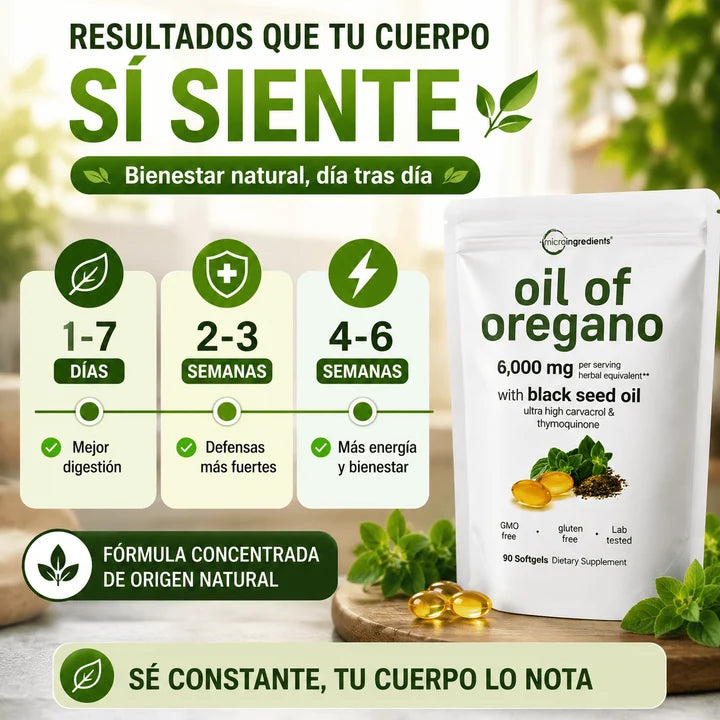OregaVital™ | Aceite de Orégano 6.000 mg – 2x1.