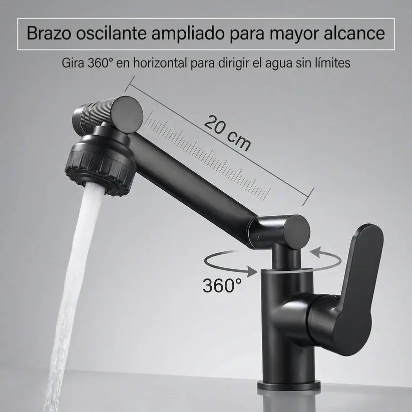 GiroMax Pro-Grifo Extensible 1080°-Lava sin mojar todo