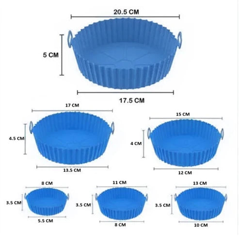 Kit 6 moldes SiliCook™ - Protege tu freidora y olvídate del lavado